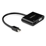 StarTech.com Mini DisplayPort to HDMI VGA Adapter - mDP 1.2 HBR2 to HD