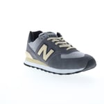 New Balance 574 U574LGG Mens Gray Suede Lace Up Lifestyle Trainers Shoes