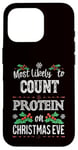 iPhone 16 Pro Most Likely to Count Protein on Christmas Eve Funny Gymbro Case