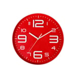 KUOZEN Kitchen Clock Wall Clocks Digital Wall Clock Large Wall Clock Radio Controlled Wall Clock Wall Clocks For Bedrooms Bathroom Clock Red,One Size