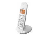 Logicom Iloa 155T - Téléphone sans fil - système de répondeur avec ID d'appelant - DECT\GAP - (conférence) à trois capacité d'appel - blanc