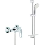 Pack BauLoop mitigeur de douche + Ensemble de douche complet 2 jets Tempesta 100 (23340000-TEMPESTA)