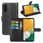 Galaxy A14      Pu Wallet Case    [Black]