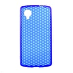 Coque silicone unie compatible Givré Bleu LG Google Nexus 5 - Neuf