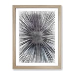 Lost In Space In Abstract Modern Framed Wall Art Print, Ready to Hang Picture for Living Room Bedroom Home Office Décor, Oak A2 (64 x 46 cm)