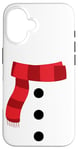 Coque pour iPhone 16 Joli costume de bonhomme de neige blanc pour enfants et tout-petits