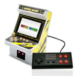 Mini Console borne d'arcade Portable 2.8 pouces - 256 jeux Classiques Retro - Blanc