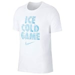 Nike M NK Dry Tee Ice Cold Tricot Homme, Blanc/Blanc, S