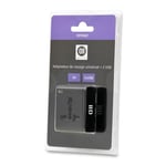 Adaptateur - Multi pays - 2USB 2A - Noir