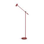 Belid Cato golvlampa 134 cm Blank rubinröd-mattsvart