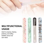 Stainless Steel Nail Files 4 Pack Metal Fingernail File Anti Slip Handle For