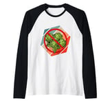 Brussels sprouts prohibition no entry dislike vegetables Raglan Baseball Tee