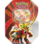 Vi har Pokemon Paradox Destinies Tin Gouging Fire ex på lager i Norge! Rask levering med frakt fra kr 79,- | La oss hjelpe deg med å fullføre samlingen din