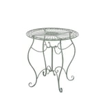 Table de jardin ronde en fer forgé INDRA - CLP - Ø 70 cm - 6 couleurs - style nostalgique