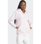 Adidas Adidas Essentials 3-stripes French Terry Regular Full-zip Hoodie Urheilu CLEAR PINK / WHITE