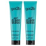 Got2b Gloss Hair Primer Lotion for Glossy And Glass-like Hair, 2 Pack