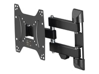 Hama Fullmotion Tv Wall Bracket, 1 Star - Monteringssats (Väggfäste, 2 Svängarmar) - För Lcd-Display - Stål - Svart - Skärmstorlek: 19"-48"