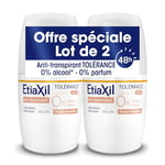 ETIAXIL - Anti-transpirant - Transpiration Modérée - Aisselles - Tolérance - Roll-on - 50 ml - lot de 2