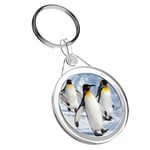 1 x Emperor Penguin March Snowy - Keyring IR02 Mum Dad Birthday Gift #15722