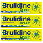 Brulidine Antiseptic and Antibacterial Cream - 25g x 3 PACK