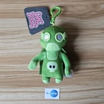 Green Dino Gang Beasts Plush Clip On Bag Backpack Charm New With Tags