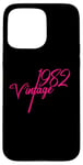 Coque pour iPhone 15 Pro Max 1982 Rose anniversaire fille 42ème année '82