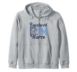 Funny Registered Nurse RN Nursing Nurse Day And Nurse Week Zip Hoodie