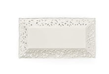 Excelsa White Home Plat rectangulaire en céramique