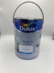 Dulux Walls & Ceilings Emulsion Matt Paint - 5L - Colour: White Mist