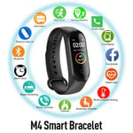 M4 Intelligente Bracelet Bluetooth fréquence cardiaque moniteur de pression artérielle Fitness Tracker Montres connectées - Noir