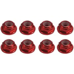 Tlily - Lot de 8 éCrous Blocage Roue en Nylon MéTallique M2 pour 1/24 rc Car Crawler Axial SCX24 AXI90081 AXI00001 AXI00002 PièCes Mise à Niveau, 1