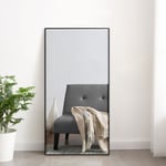 [en.casa] - Miroir mural Novoli rectangulaire 102 x 52 cm noir