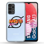 Cokitec Coque Transparente pour Samsung Galaxy A13 / A04S Naruto Logo