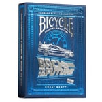 Bicycle - Jeu de 54 Cartes à Jouer - Edition Retour vers Le Futur - Collection Ultimates - Cartes à collectioner - Magie/Carte Magie, Bleu