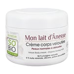 So'Bio étic - Crème veloutée nourrissante corps - Peau normale|Peau sèche - Certifié Cosmebio - Pot de 200 ml