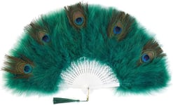 Tra-Ventilateur À Plumes De Paon Pour Femme Ventilateur Pliant Rétro Des Années 1920 Ventilateur À Plumes De Paon Ventilateur De Décoration Accessoires Pour Mariage Costume Gatsby Fête De Danse