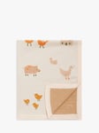 John Lewis Little Farm Knitted Baby Blanket, 100 x 80cm