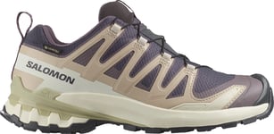 Salomon Women's XA Pro 3d V9 GORE-TEX Nine Iron/oxford Tan/alfalfa, 42 2/3