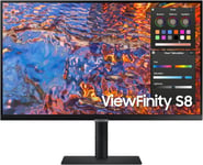 Ecran PC ViewFinity S80PB, 32"" 60Hz - Dalle IPS, Résolution UHD 4K 3 840 x 2 160, 5ms,1000:1,Pied Ajustable,VESAFlicker Free,Game Mode,Windows10,Auto Source Switch+,HDMI,USB-C