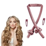 Wekuw Bigoudi, Rouleau à Cheveux Sans Chaleur, Heatless Hair Curlers Velours Rouleau Cheveux Curling Rod Headband Bigoudi de Sommeil Doux, pour cheveux longs et moyens Coiffure Bricolage (Rose)