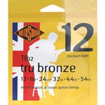 Rotosound Tru Bronze Jeu de cordes pour guitare folk 80/20 Bronze Tirant medium light (12 16 24 32 44 54) (Import Royaume Uni)