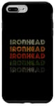 Coque pour iPhone 7 Plus/8 Plus Love Heart Ironhead Tee Grunge Vintage Style Ironhead Noir