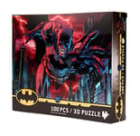 Superhéroes,Batman,DC Comics- Puzzle Lenticular DC Comics Batman Ciudad 100 piezas Does Not Apply Jouets, Z109095, Multicolore, One Size