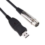 USB (han) till XLR (hon) adapter kabel - 3m