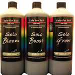 Hydrotops Bioponic Solo Soil Bloom/grow/boost Organic Flower Feed Sw Soft Water