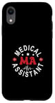 Coque pour iPhone XR Assistant médical MA CMA CMA assistant de médecin infirmier, dos de