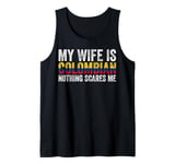 Proud Husband of Colombian Wife Humor and Pride Vintage Tank Top