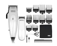 WAHL Home Pro Deluxe Combo Tondeuse Cheveux, Filaire, avec Levier pour Dégradés (1mm à 3mm), Lame Auto-Affutée de Qualité, Ne Tire Pas Les Cheveux 8 Sabots, Mini Tondeuse Pour Contours et Finitions