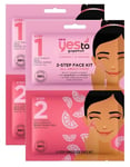 Yes To Grapefruit 2 Step Brightening Single Use Face Kit Scrub & Peel 2 x 10ml