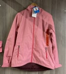 Columbia Ladies Fleece Lined Zip Up Tech Jacket Pink Waterproof Medium BNWT